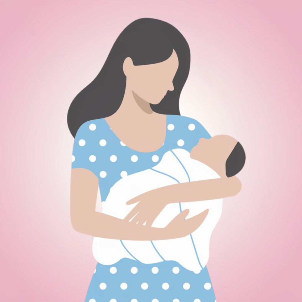 une mère avec son bébé